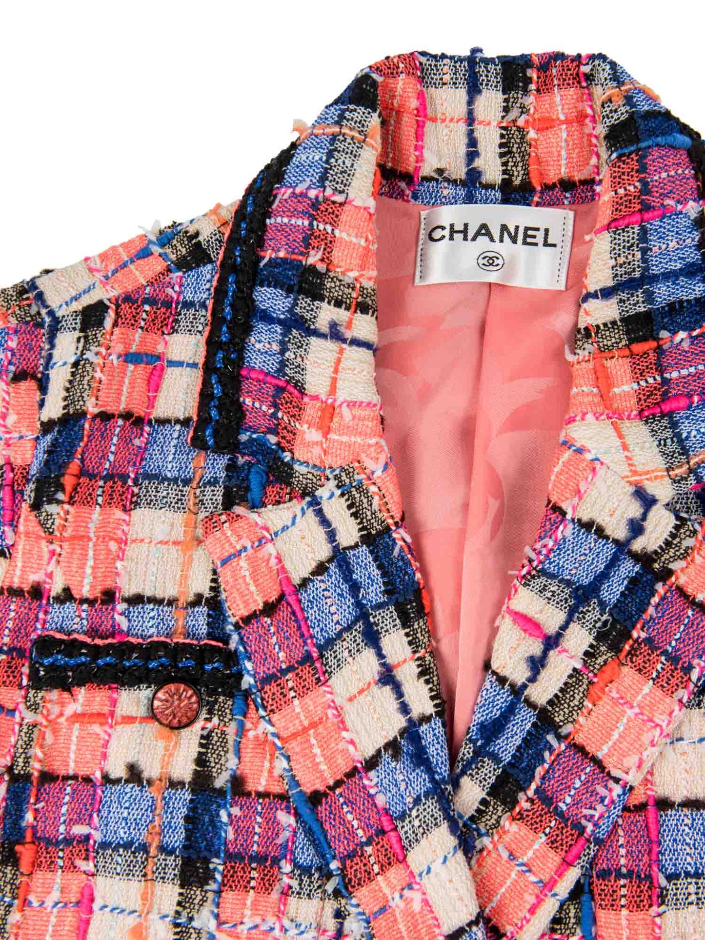 Chanel CC Logo Lesage Tweed Jumpsuit Multicolor
