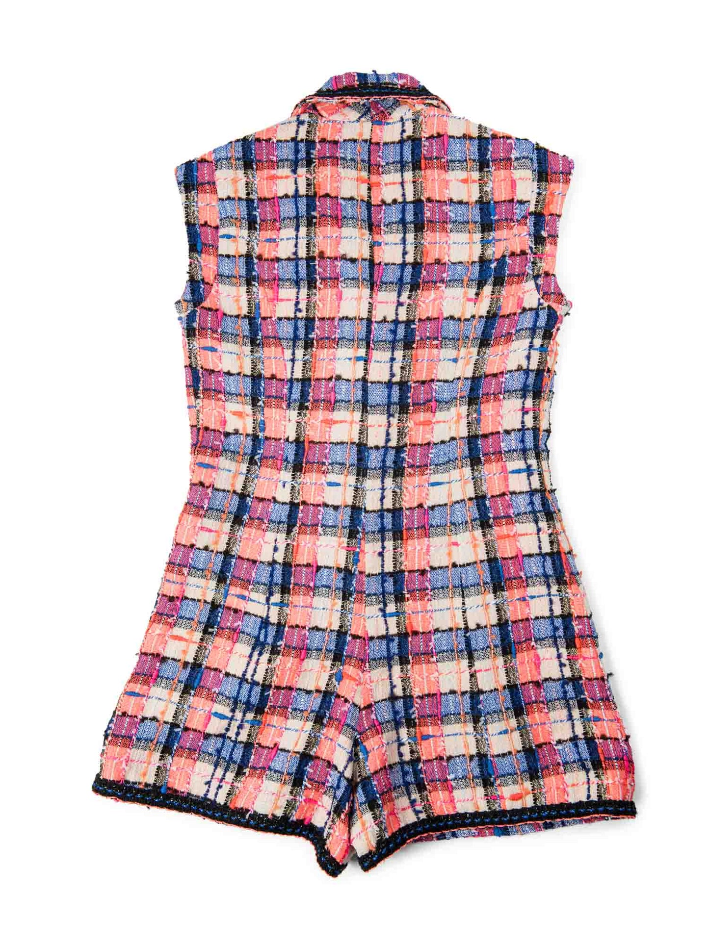 Chanel CC Logo Lesage Tweed Jumpsuit Multicolor