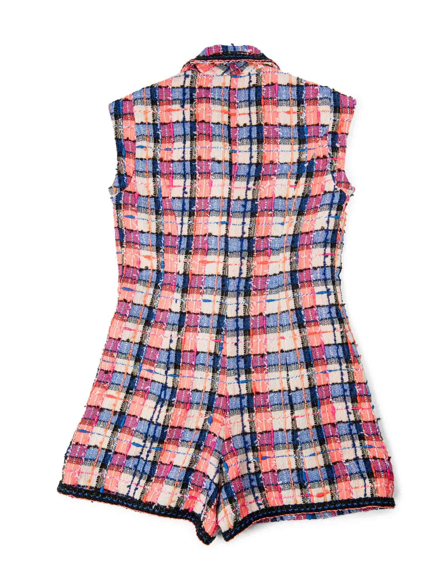 Chanel CC Logo Lesage Tweed Jumpsuit Multicolor