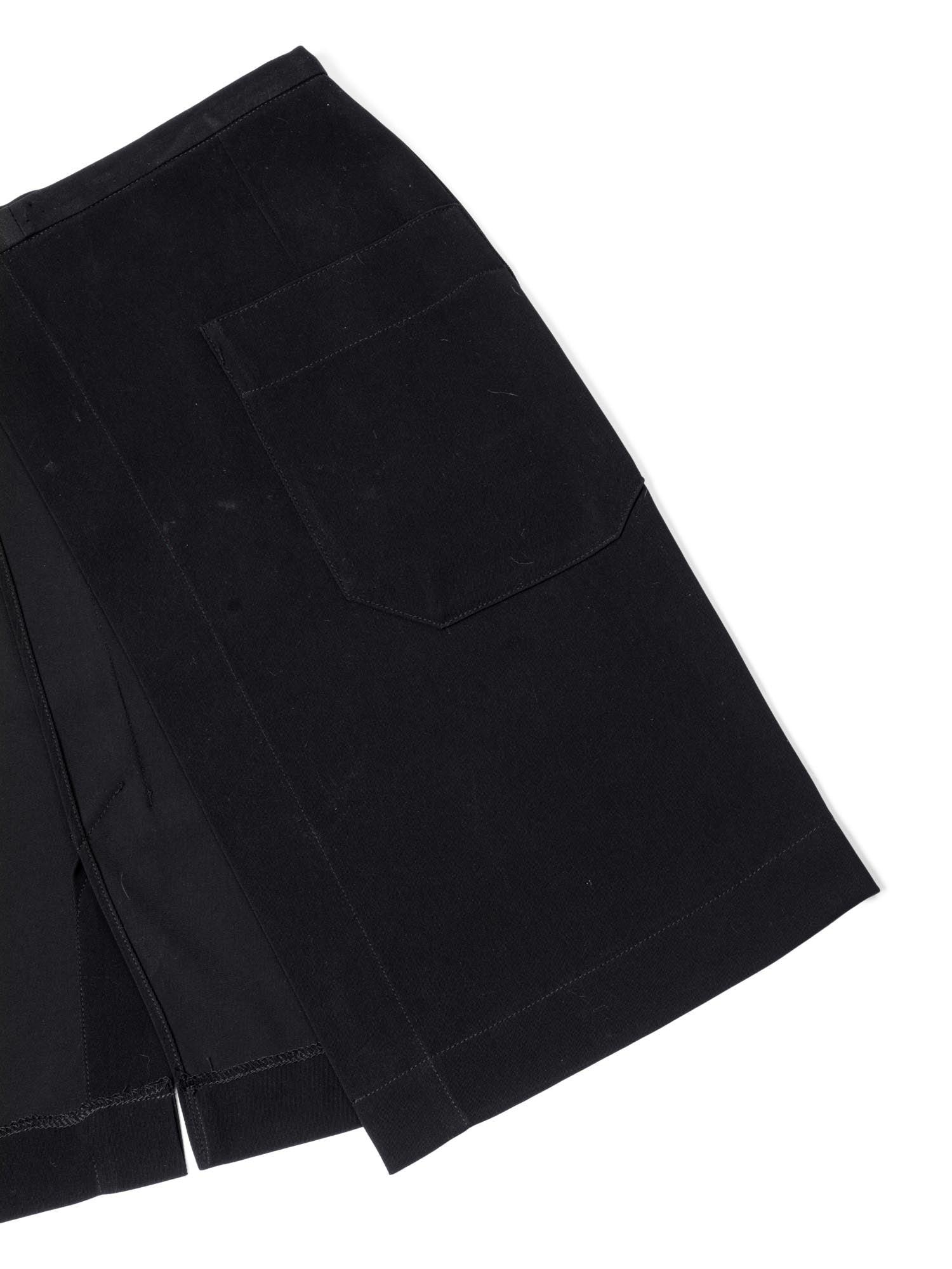 Chanel CC Logo Swimming Suit Cover Wrap Skirt Black