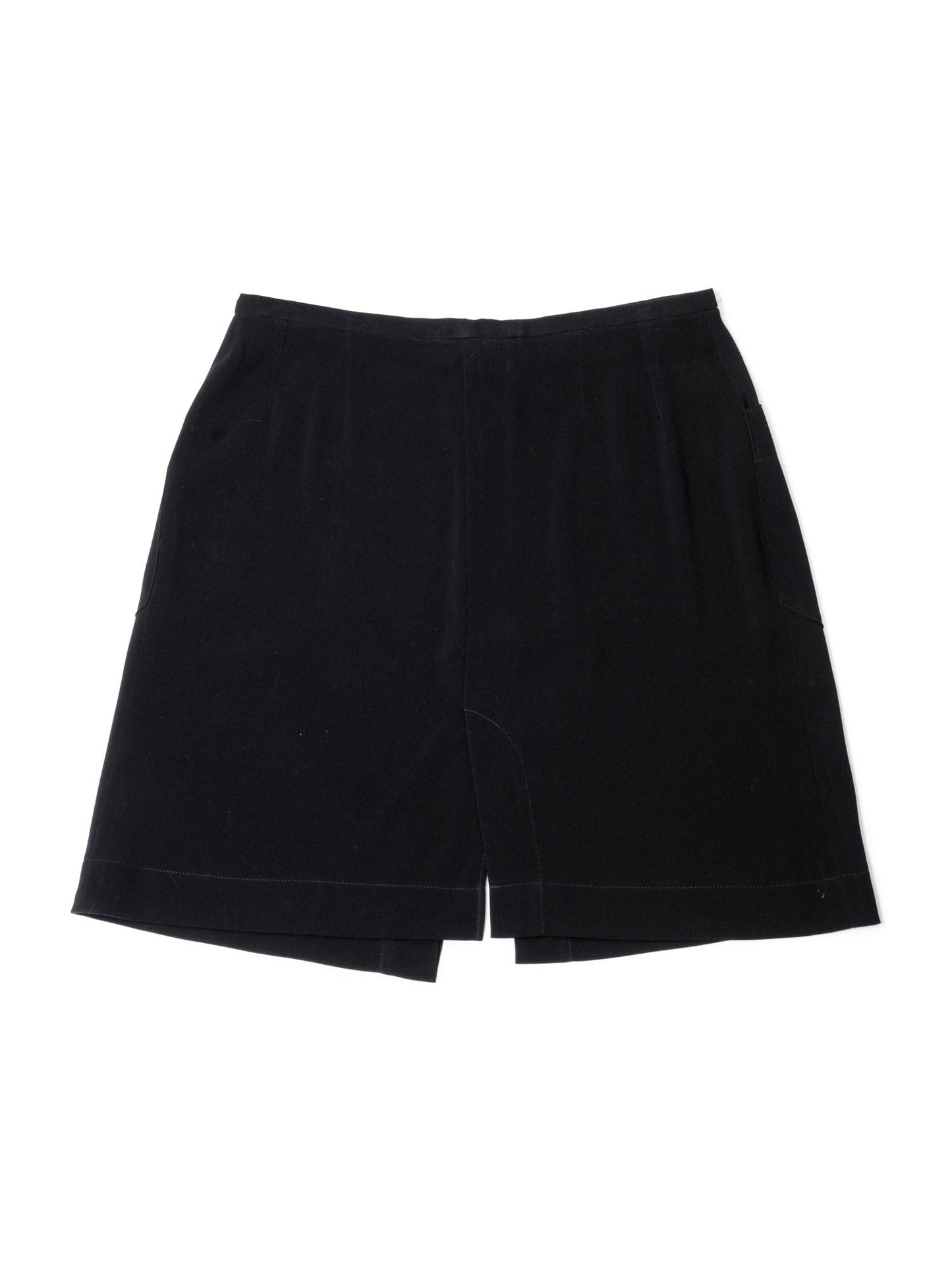 Chanel CC Logo Swimming Suit Cover Wrap Skirt Black