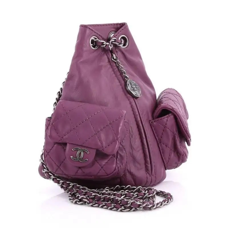 Chanel CC Mini Lambskin Mini Backpack 4 85228300 6344 4D3E 8D32 4F50CD1B3E04