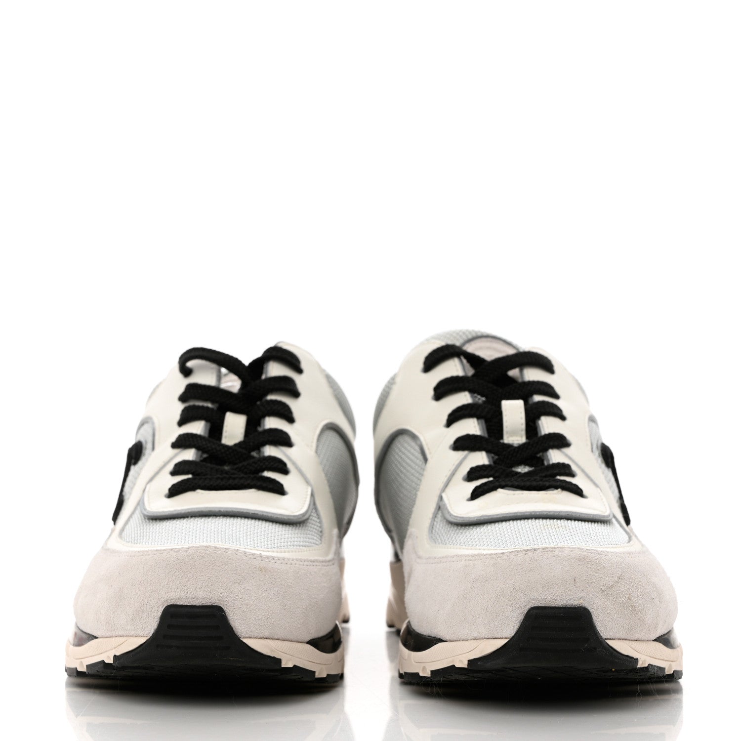 CHANEL CC MESH CALFSKIN SUEDE 22S SNEAKERS