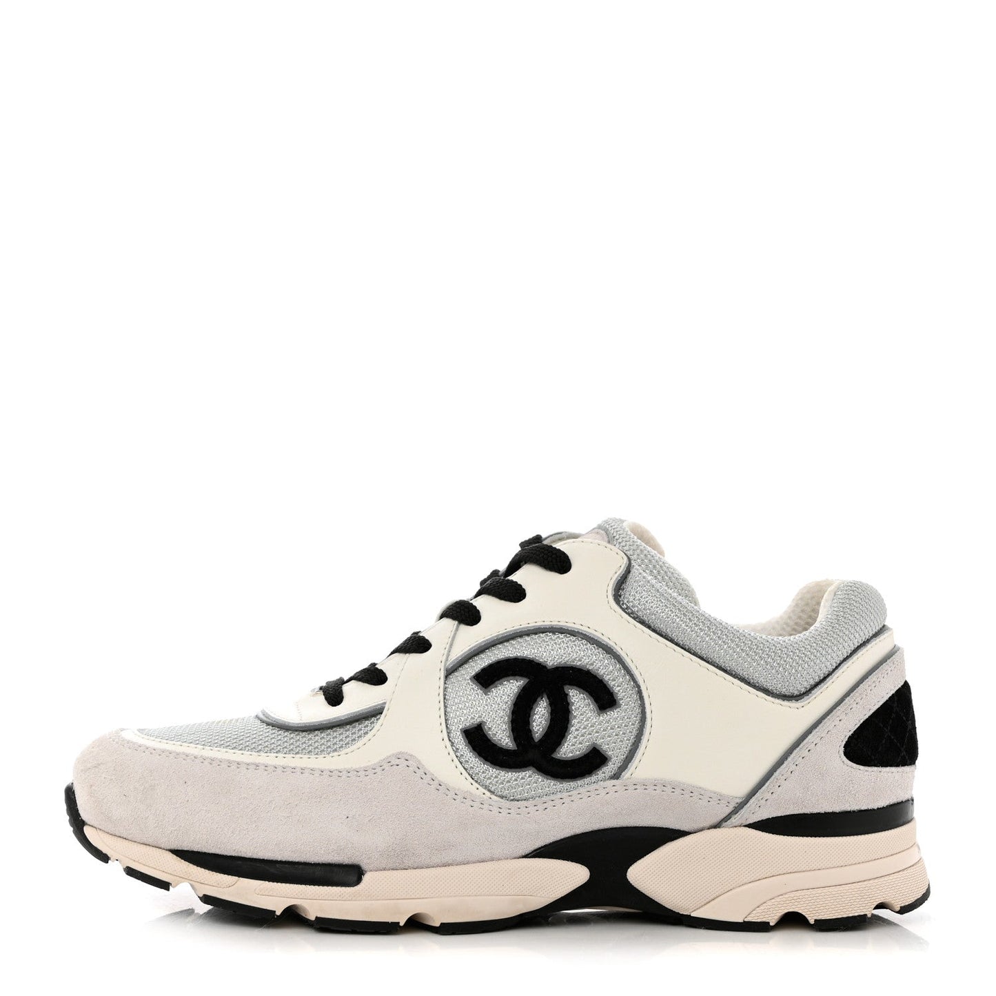 Chanel CC Mesh Calfskin Suede 22S Sneakers for Women