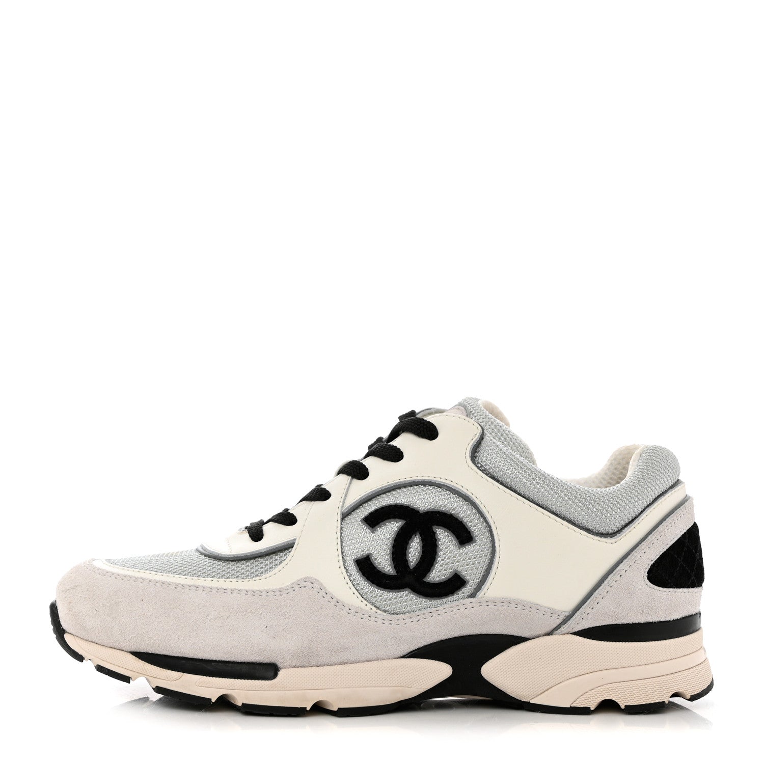 Chanel CC Mesh Calfskin Suede 22S Sneakers for Women