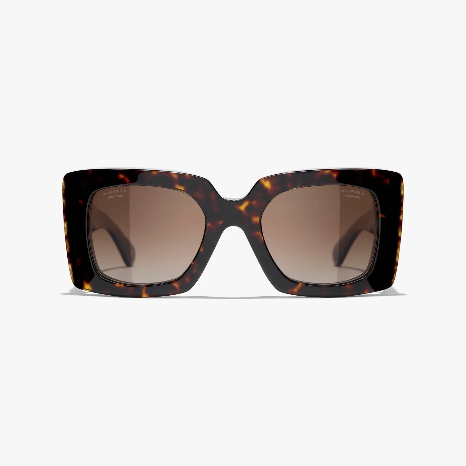 CHANEL CC SQUARE SUNGLASSES WITH FAUX PEARLS