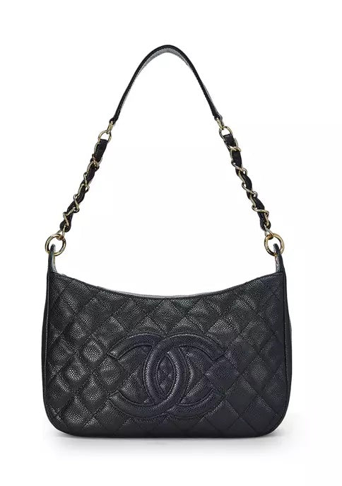 Chanel CAVIAR TIMELESS CC Leather Shoulder Bag
