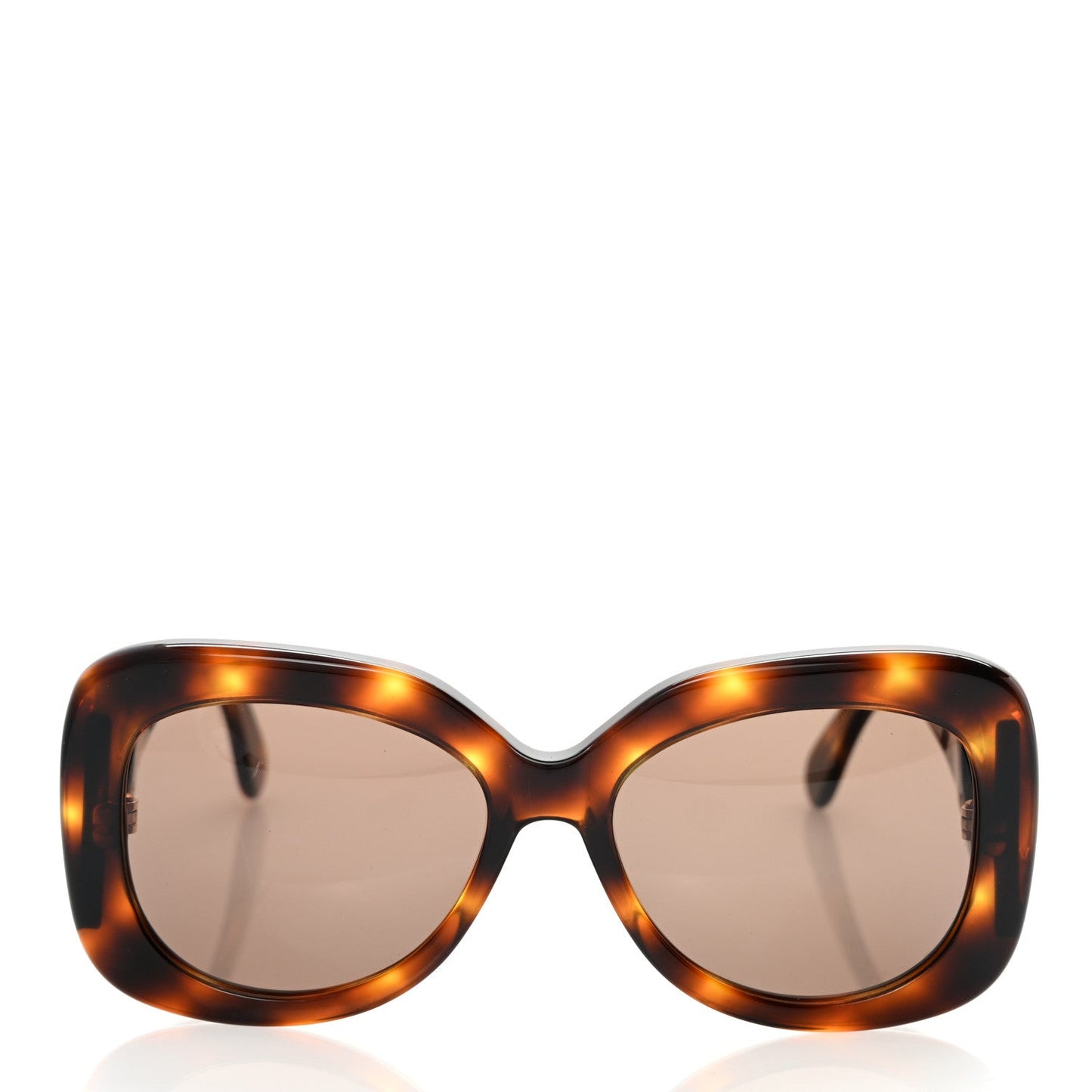 Chanel Cc Tortoise Oversized Sunglasses Bag