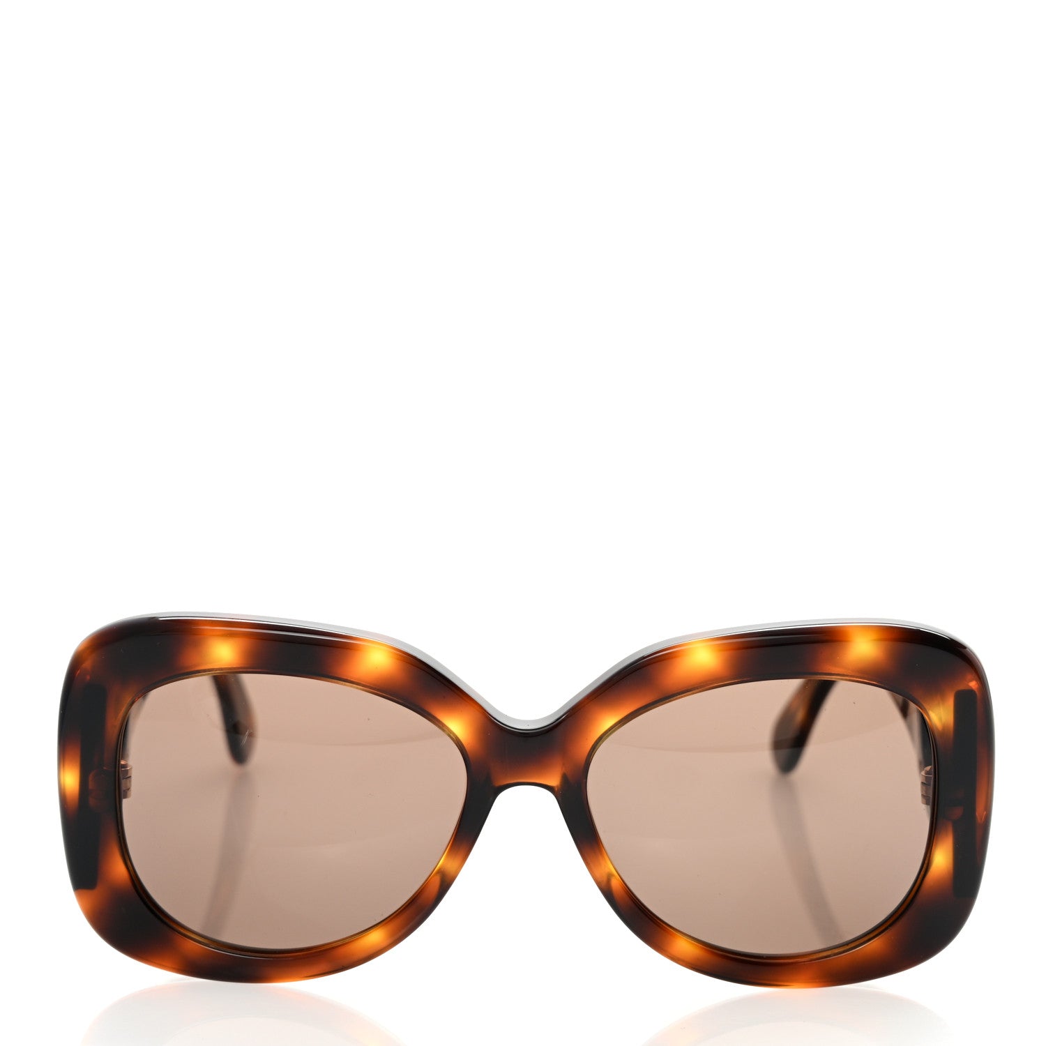 Chanel Cc Tortoise Oversized Sunglasses Bag