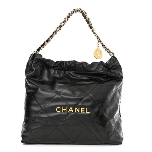 Chanel CALFSKIN QUILTED 22 HOBO Shoulder Bag