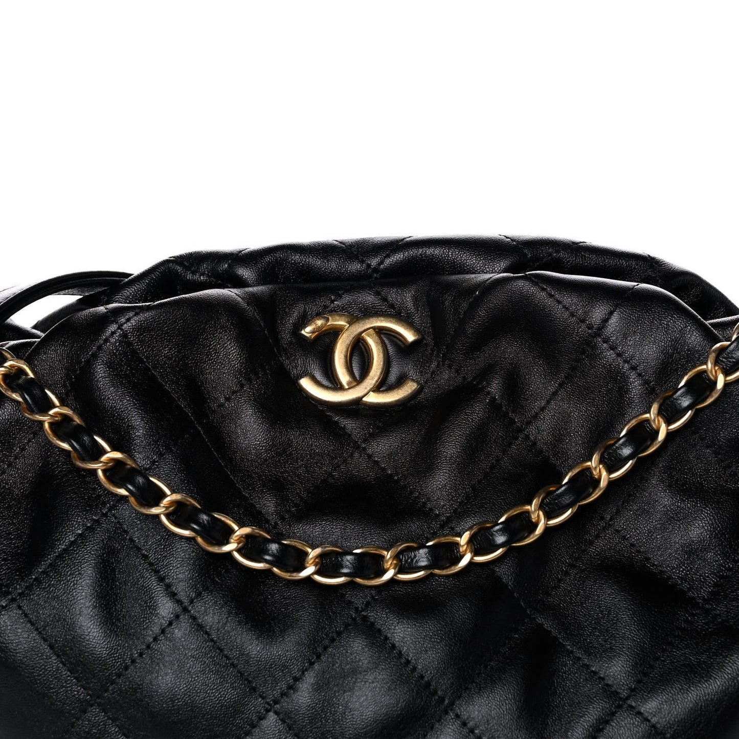 Chanel QUILTED CALFSKIN DOUBLE COCO SHELTER HOBO Shoulder Bag