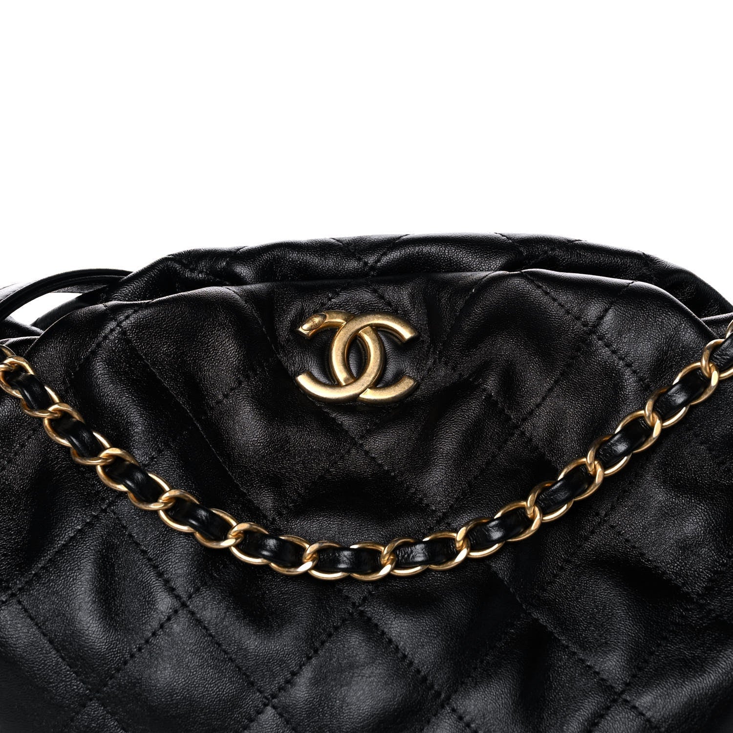 Chanel QUILTED CALFSKIN DOUBLE COCO SHELTER HOBO Shoulder Bag