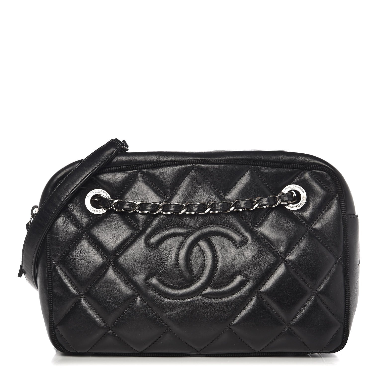 Chanel CALFSKIN QUILTED CAMERA Leather Crossbody Bag