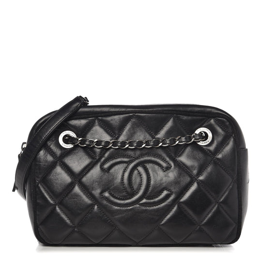 Chanel CALFSKIN QUILTED CAMERA Leather Crossbody Bag