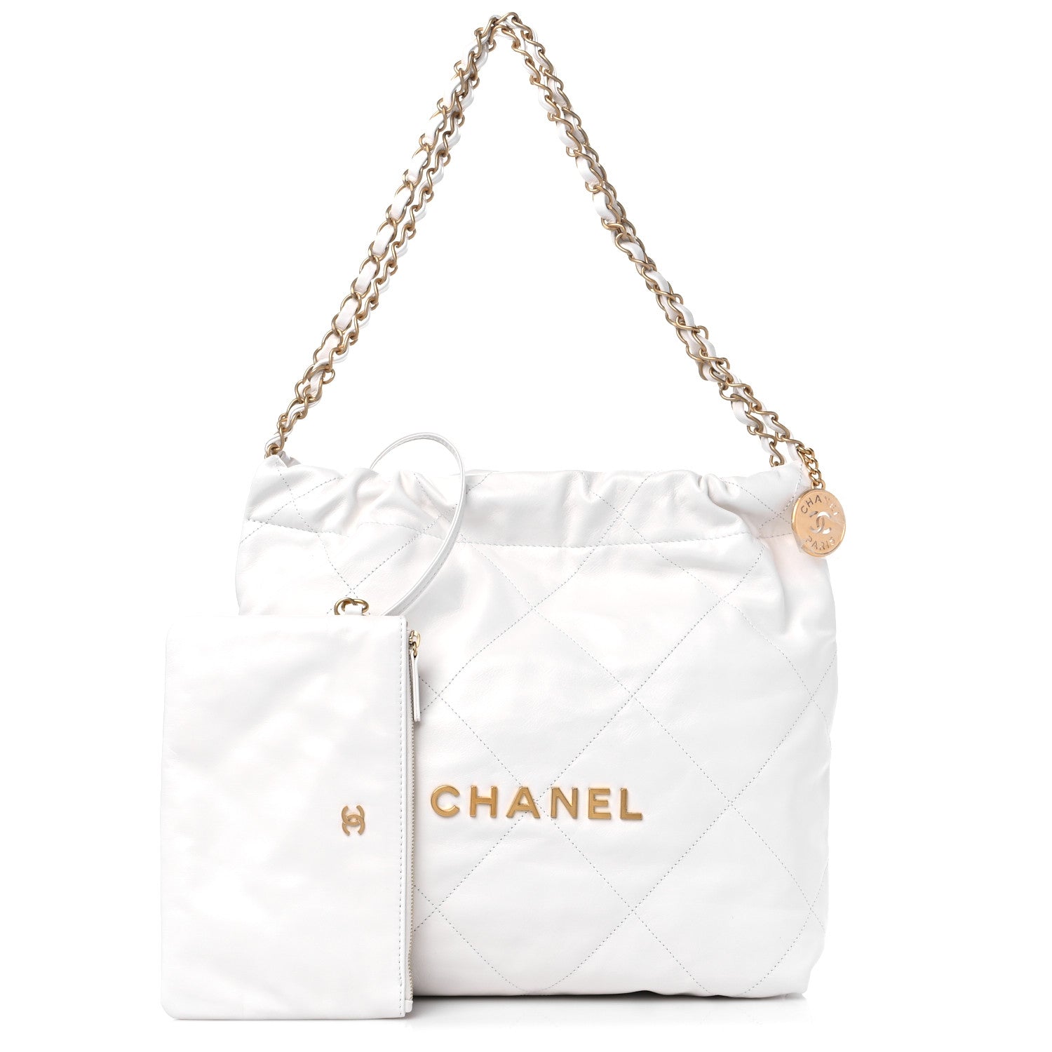 Chanel CALFSKIN QUILTED 22 HOBO Small Shoulder Bag