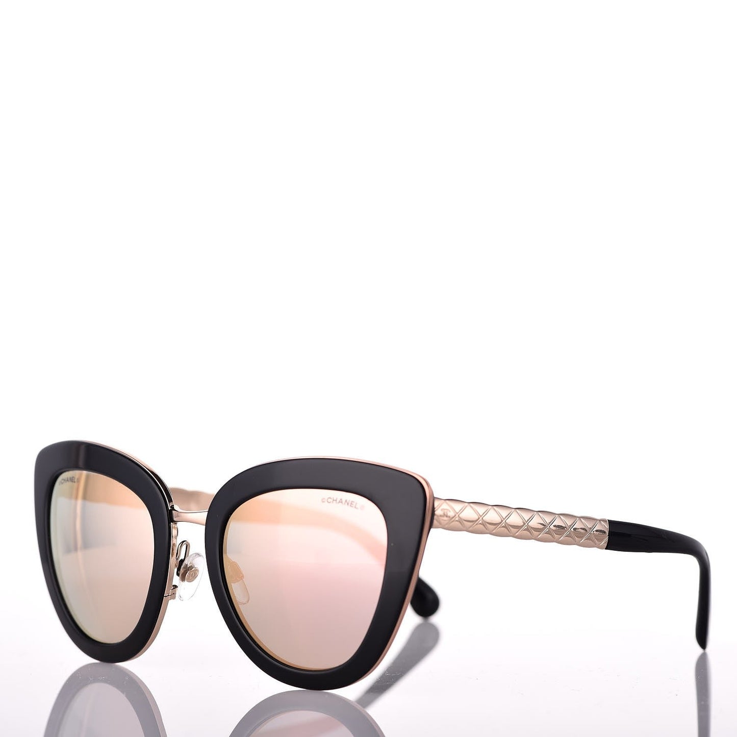 Chanel Cc Cat Eye Quilted Sunglasses Bag