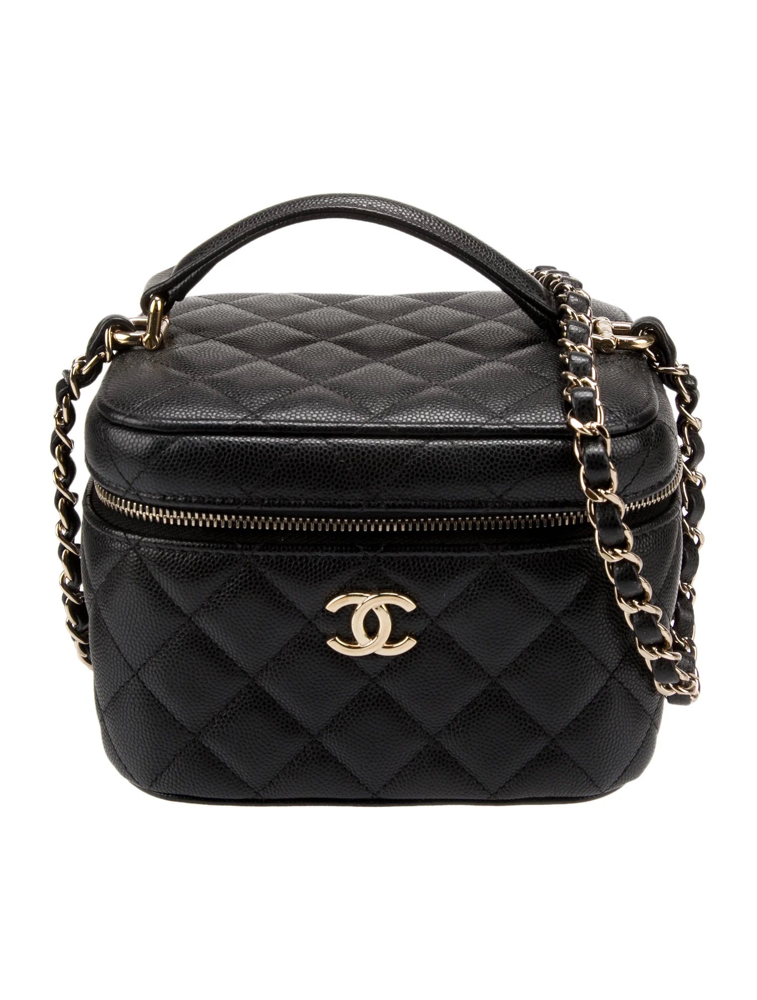 Chanel CC CAVIAR QUILTED VANITY Shoulder Bag