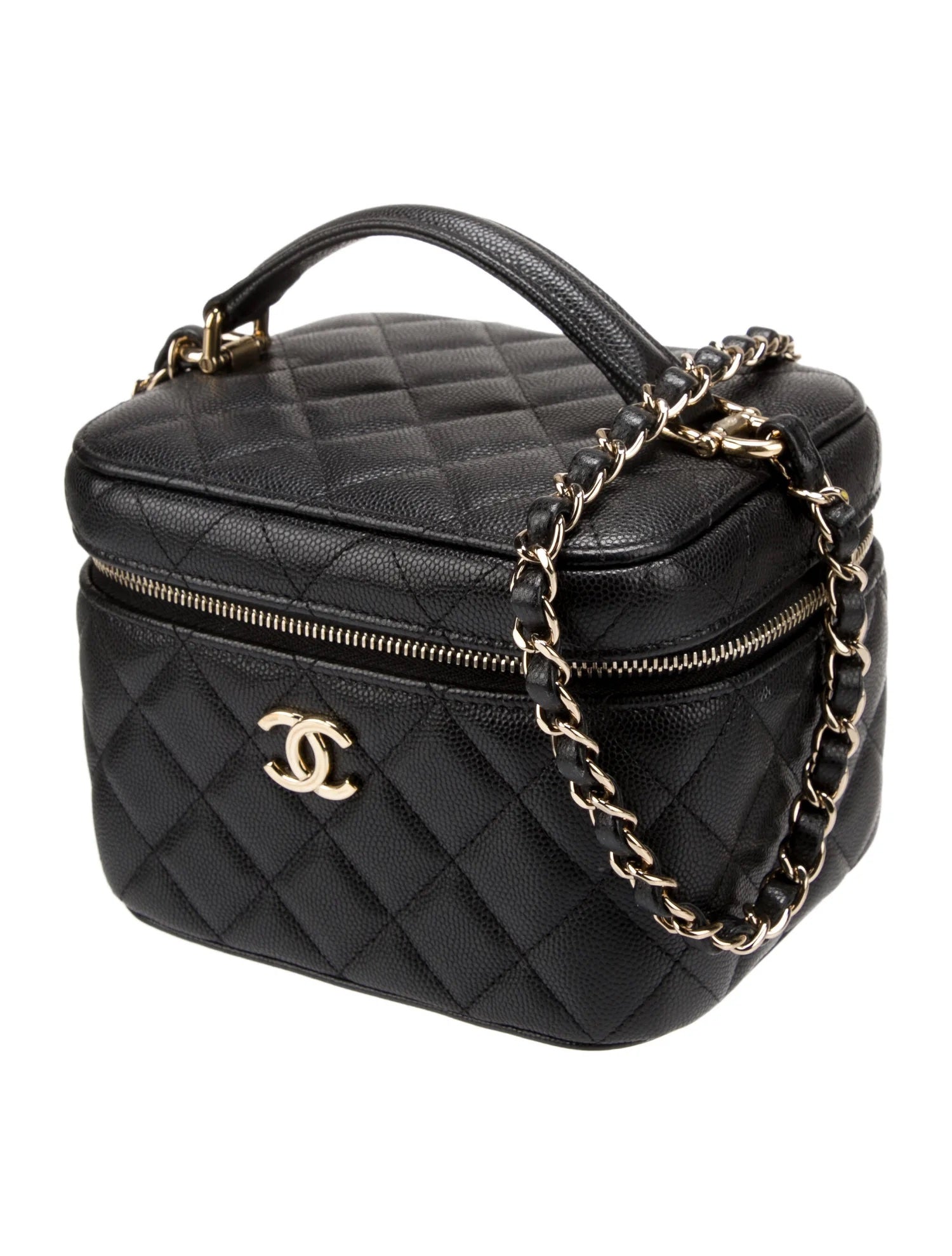 Chanel CC CAVIAR QUILTED VANITY Shoulder Bag