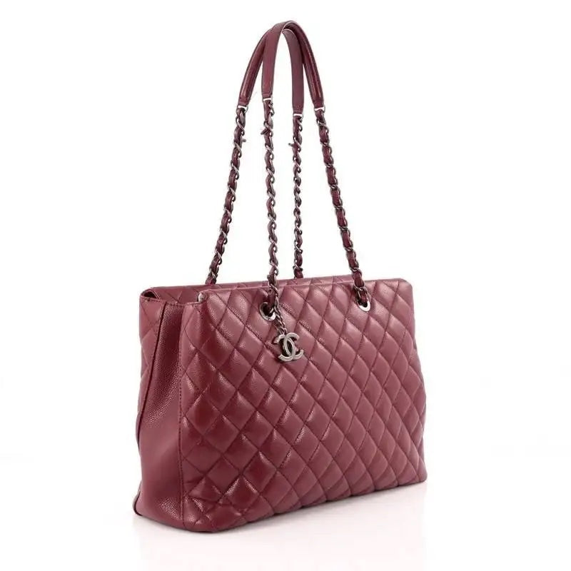 Chanel CAVIAR QUILTED CITY SHOPPER -HS Leather Tote Bag