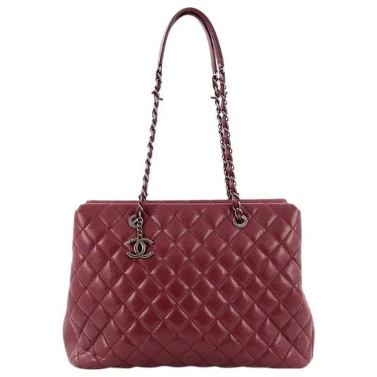 Chanel CAVIAR QUILTED CITY SHOPPER -HS Leather Tote Bag