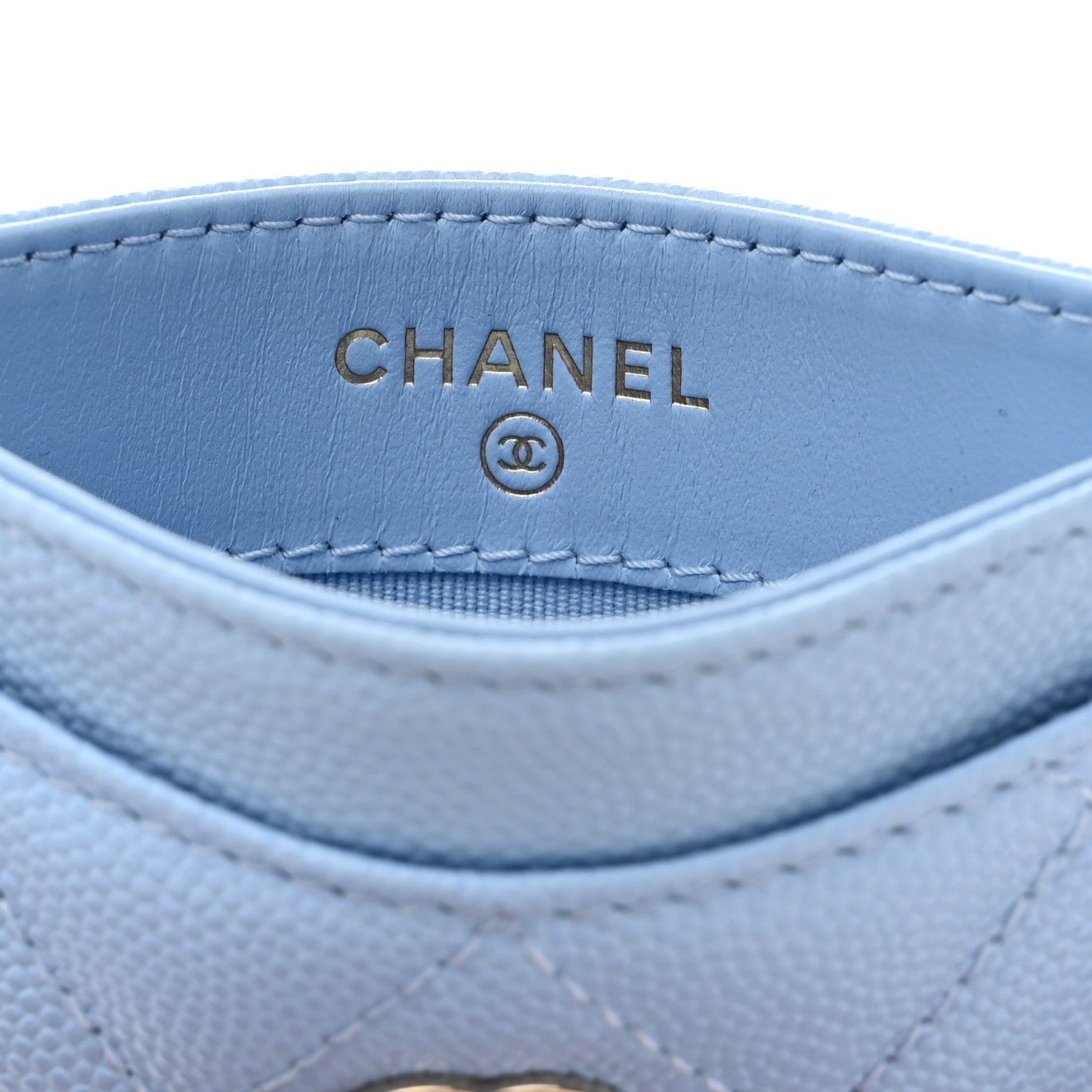 Chanel CC CAVIAR QUILTED CARD HOLDER Wallet Case
