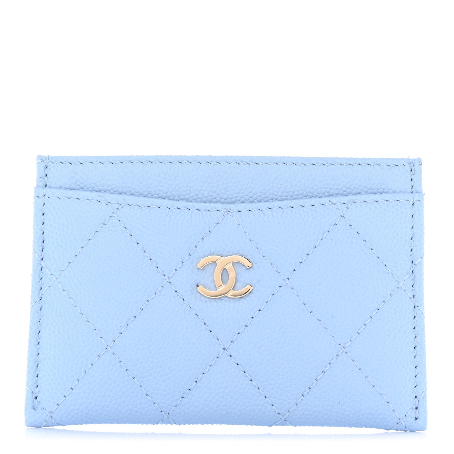 Chanel CC Caviar Quilted Card Holder Handbag