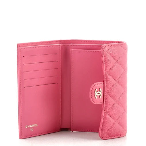 Chanel Caviar Quilted Flap Card Holder Wallet