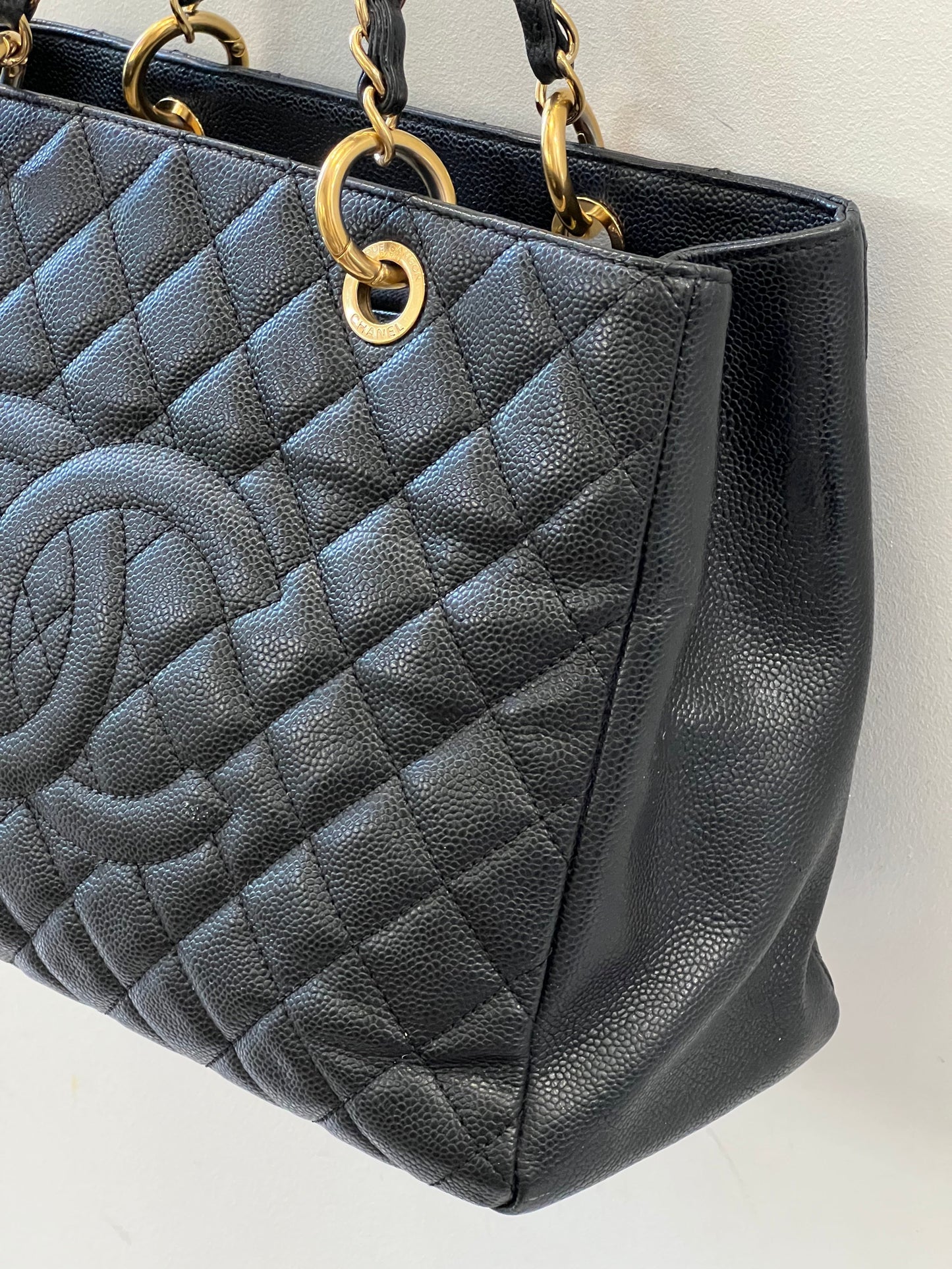 Chanel CAVIAR QUILTED GRAND SHOPPING Tote Bag