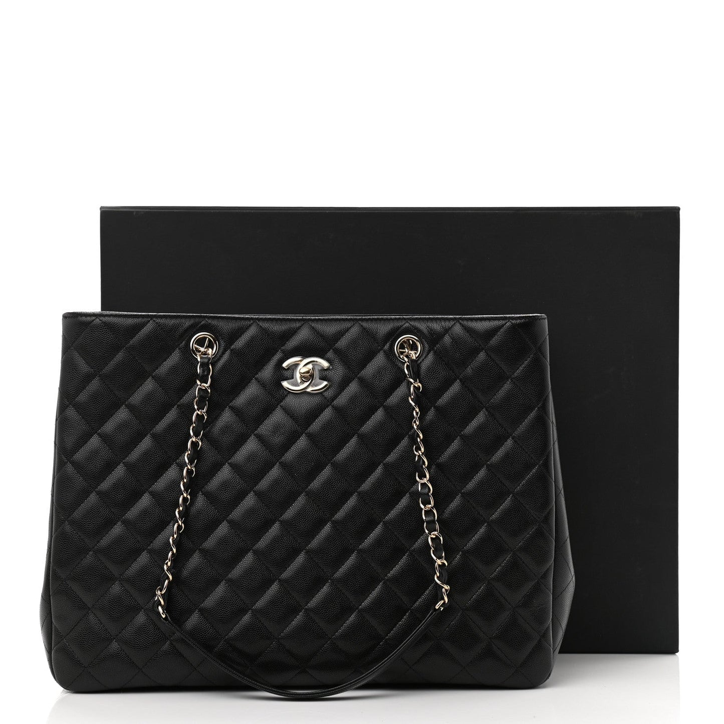 Chanel CAVIAR QUILTED GRAND SHOPPING -HS Tote Bag