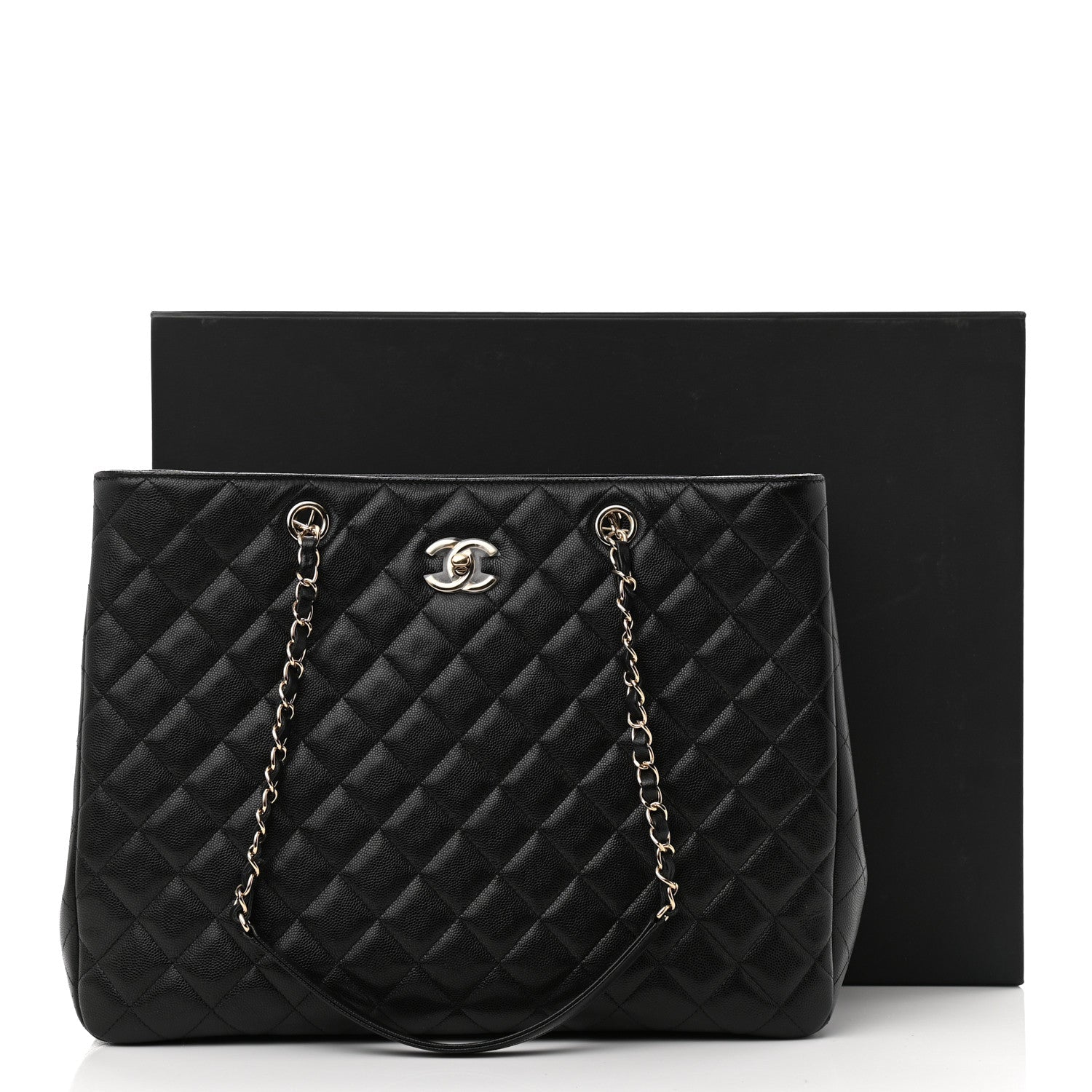 Chanel CAVIAR QUILTED GRAND SHOPPING -HS Tote Bag