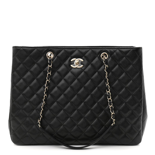 Chanel CAVIAR QUILTED GRAND SHOPPING -HS Tote Bag