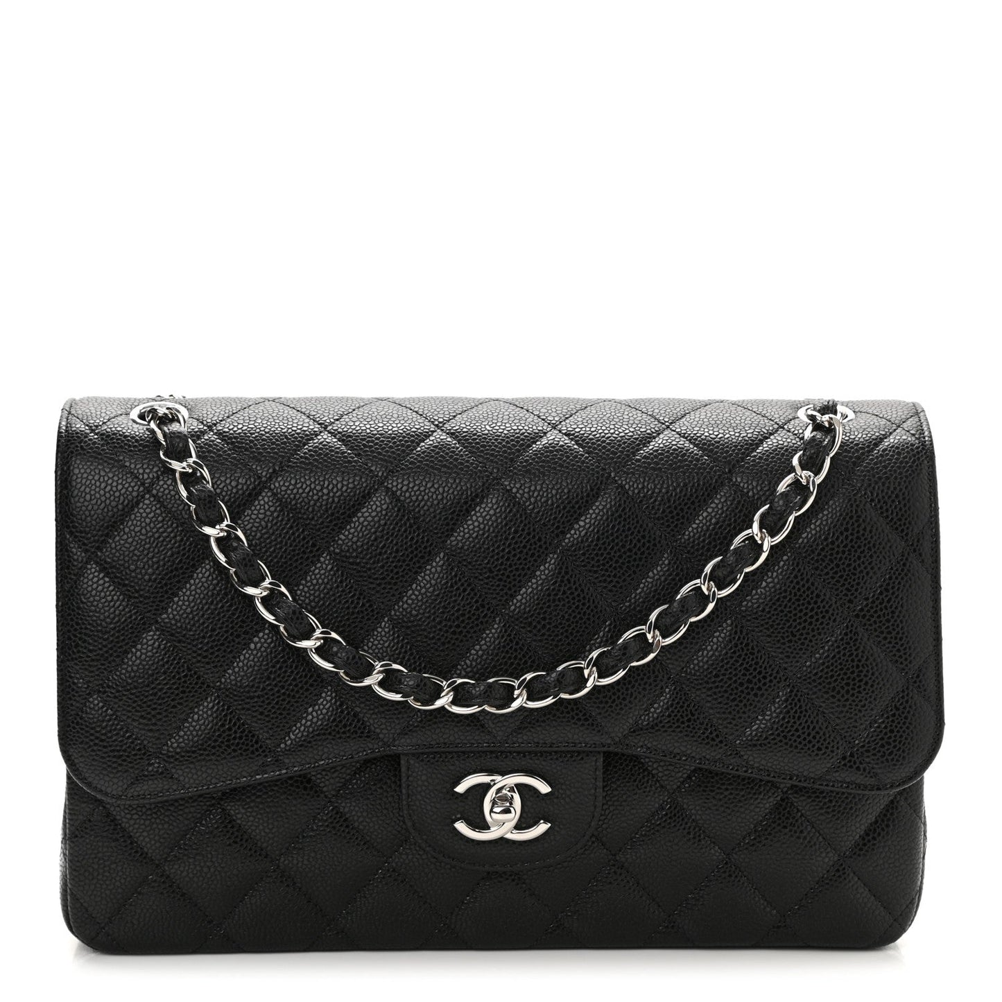 Chanel CAVIAR QUILTED JUMBO DOUBLE FLAP-HS Handbag