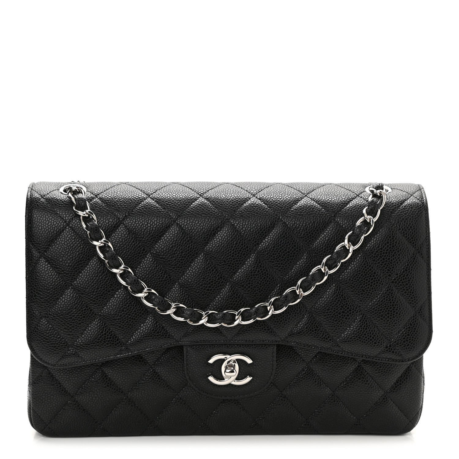 Chanel CAVIAR QUILTED JUMBO DOUBLE FLAP-HS Handbag