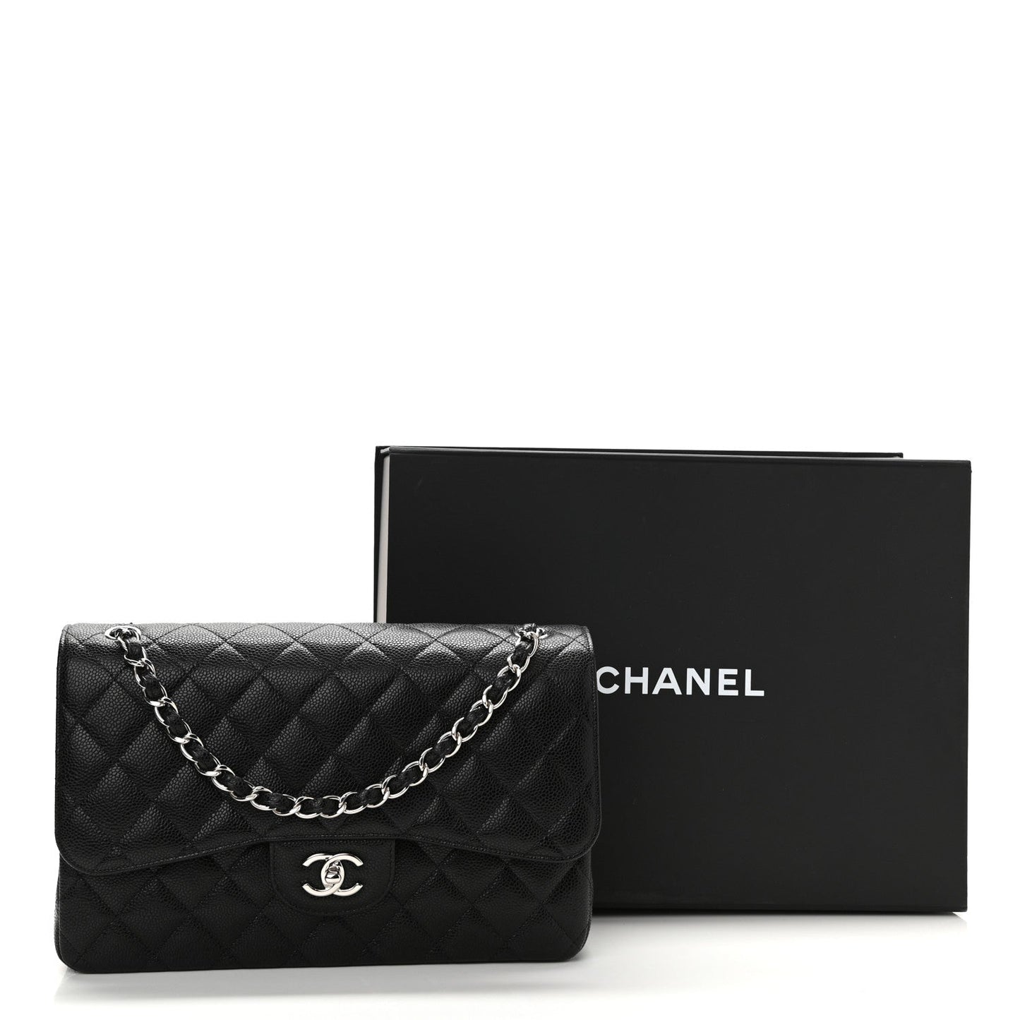 Chanel CAVIAR QUILTED JUMBO DOUBLE FLAP-HS Handbag