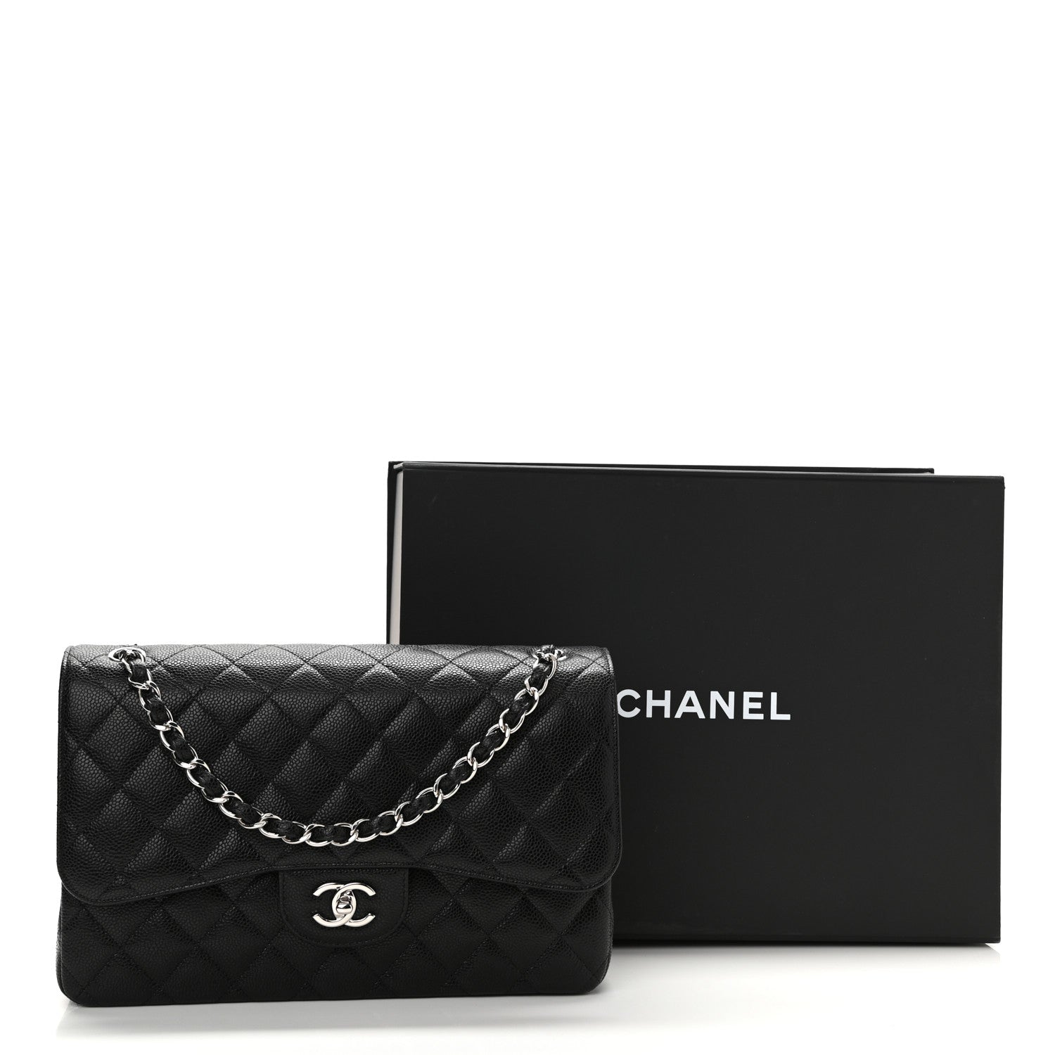 Chanel CAVIAR QUILTED JUMBO DOUBLE FLAP-HS Handbag