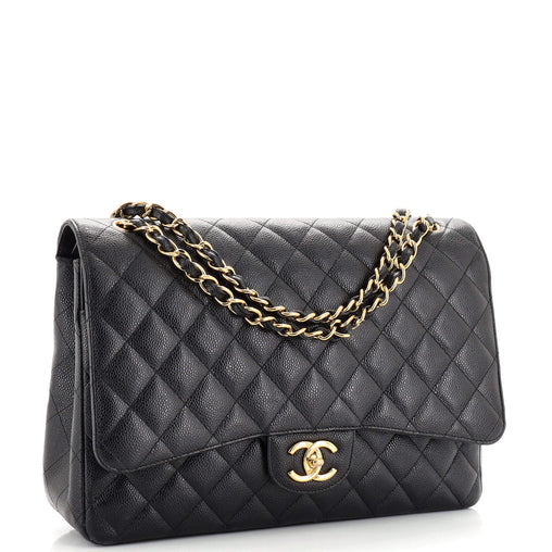 Chanel CAVIAR QUILTED MAXI DOUBLE FLAP Shoulder Bag