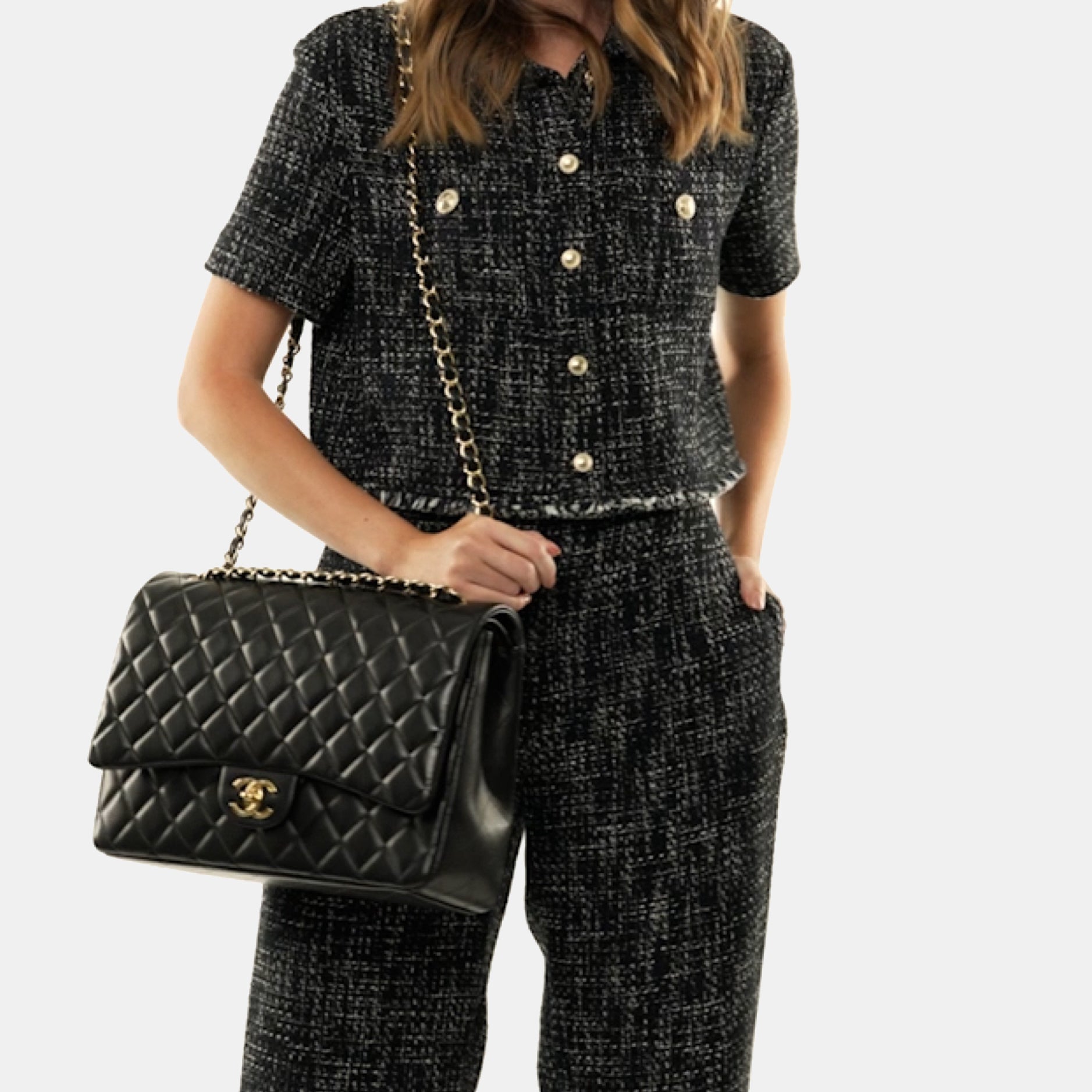 Chanel CAVIAR QUILTED MAXI DOUBLE FLAP Shoulder Bag