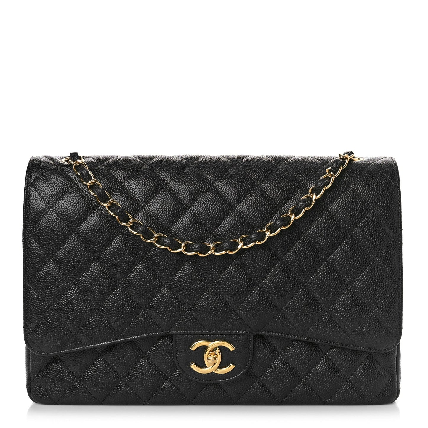 Chanel CAVIAR QUILTED MAXI DOUBLE FLAP Shoulder Bag