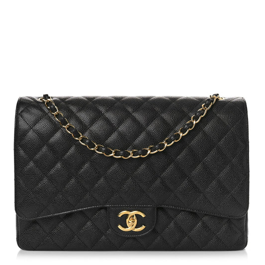 Chanel CAVIAR QUILTED MAXI DOUBLE FLAP Shoulder Bag