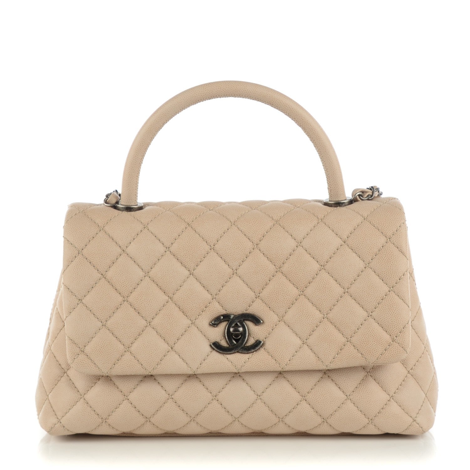 Chanel CAVIAR QUILTED COCO HANDLE FLAP Shoulder Bag
