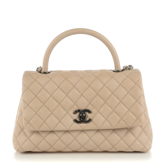 Chanel CAVIAR QUILTED COCO HANDLE FLAP Shoulder Bag