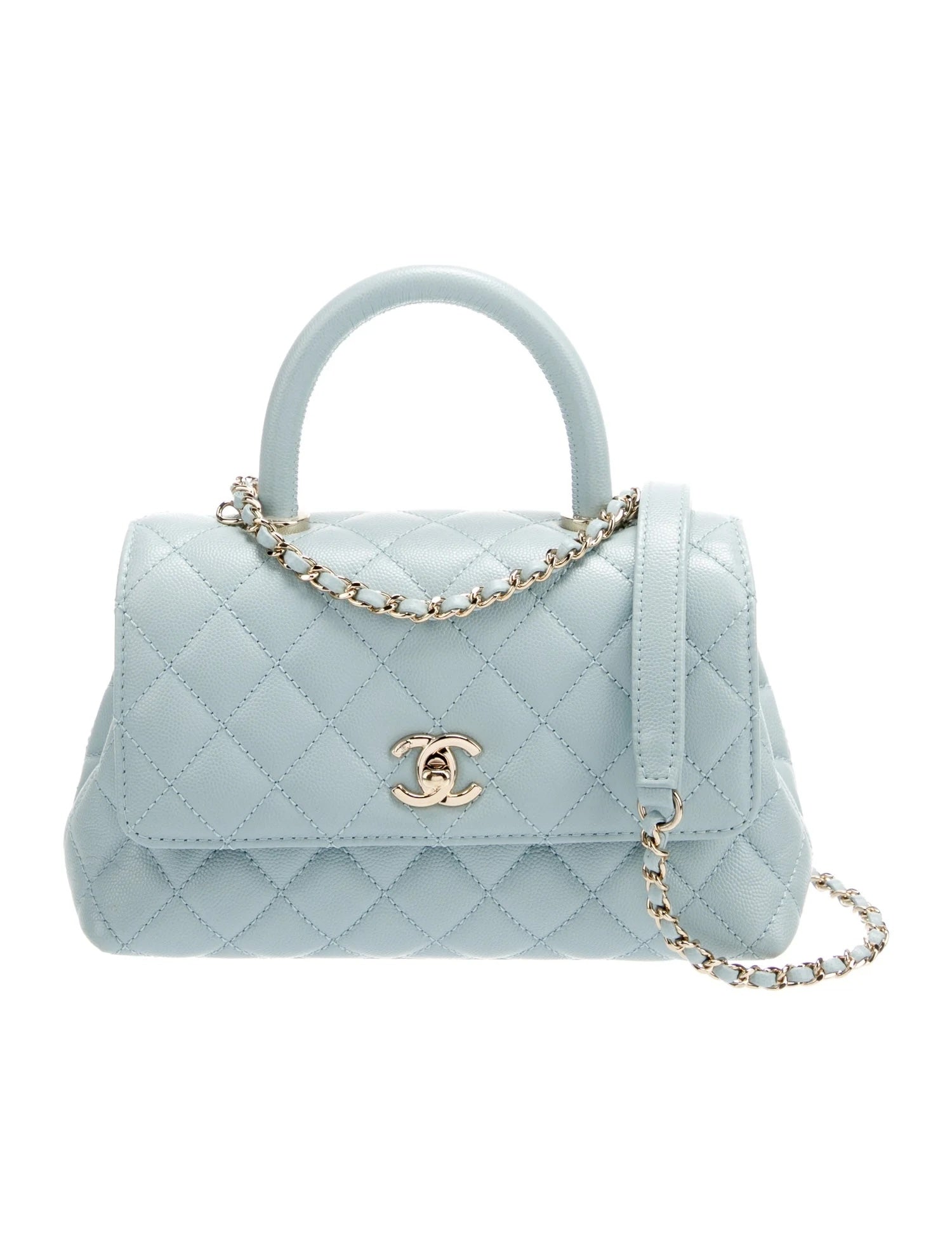 Chanel CAVIAR QUILTED COCO HANDLE FLAP Shoulder Bag Flap Bag