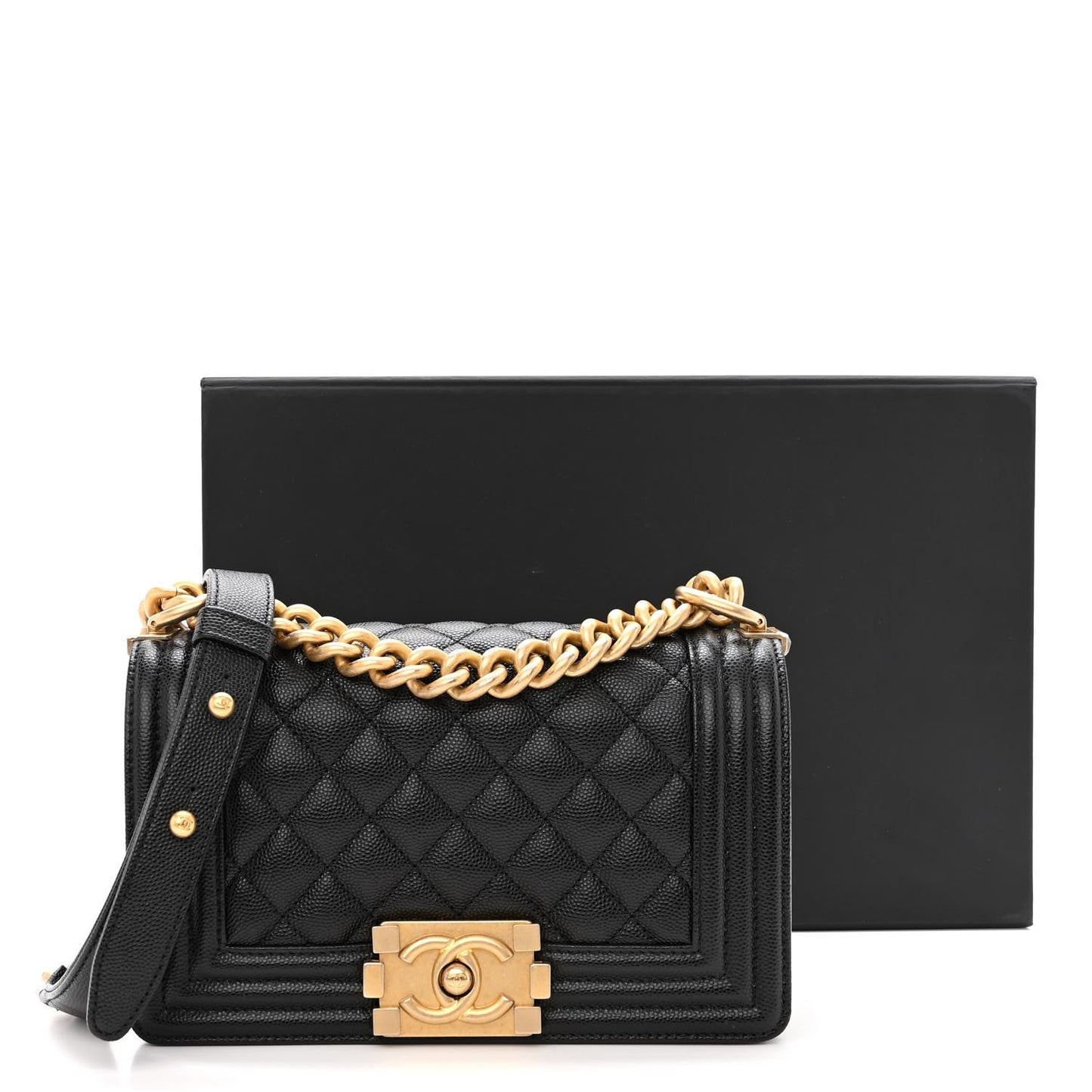 Chanel CAVIAR QUILTED FLAP BOY Small Handbag