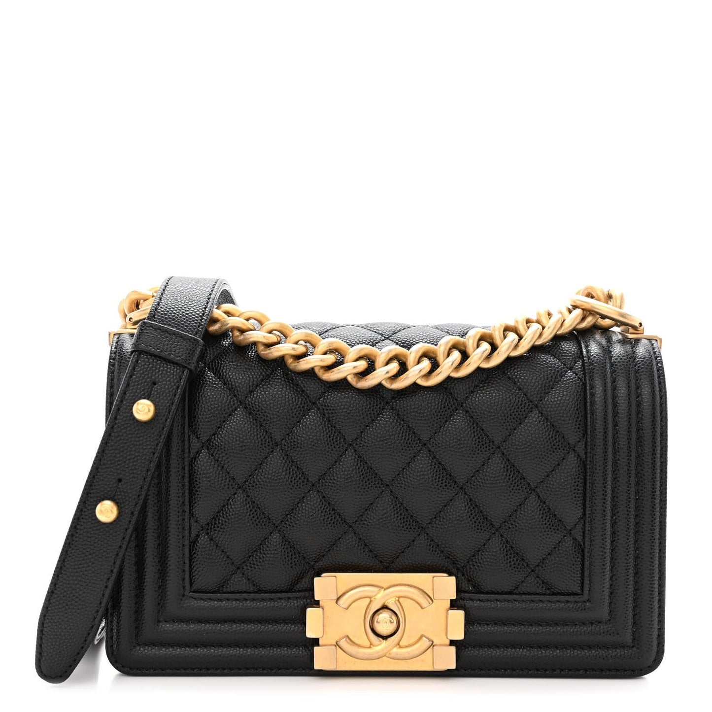 Chanel CAVIAR QUILTED FLAP BOY Small Handbag
