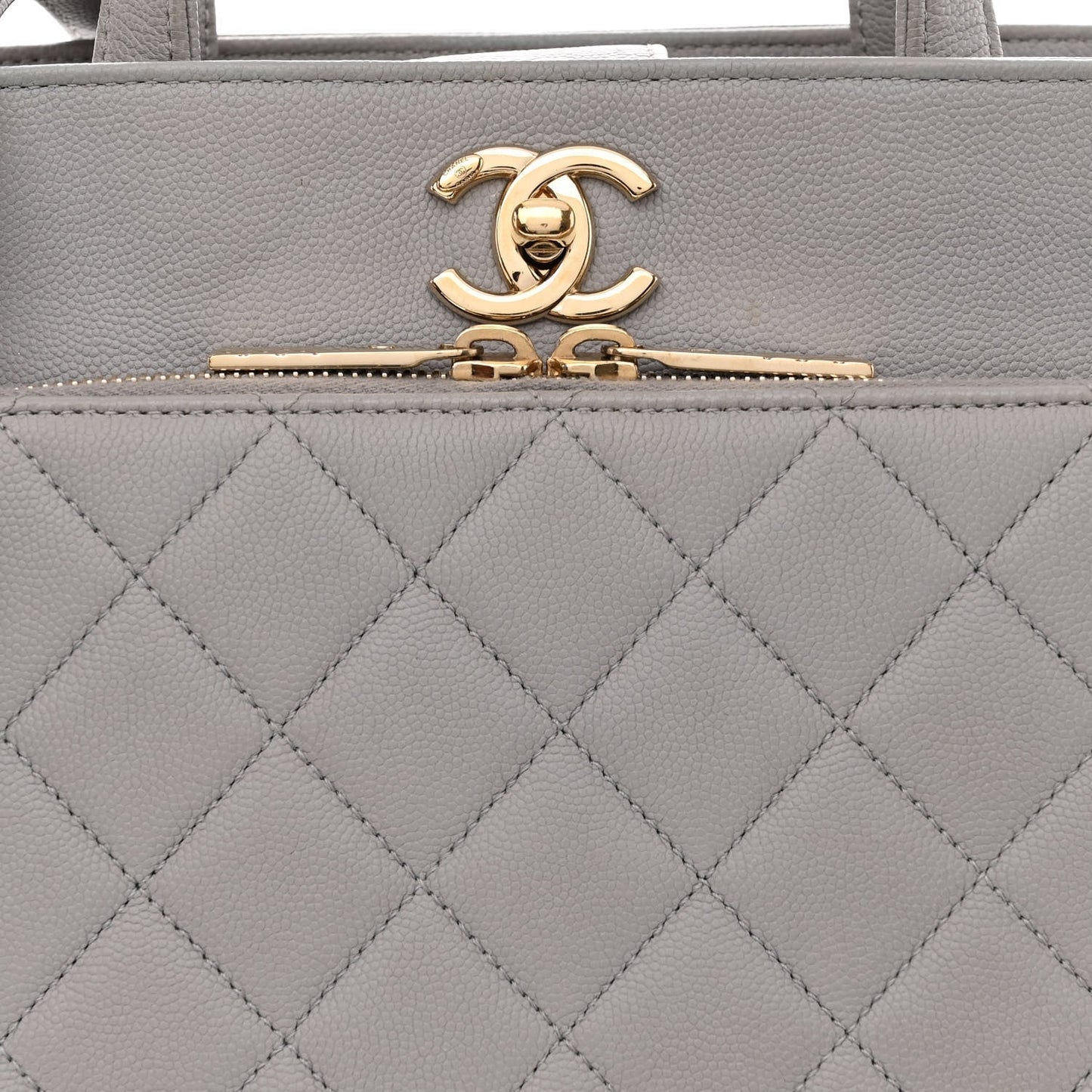 Chanel CAVIAR QUILTED BUSINESS AFFINITY SHOPPING Small Tote Bag