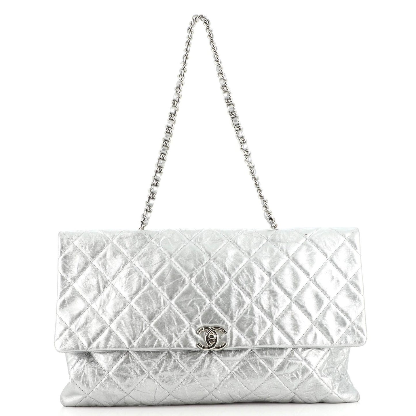 Chanel CRUMPLED QUILTED CALFSKIN Handbag