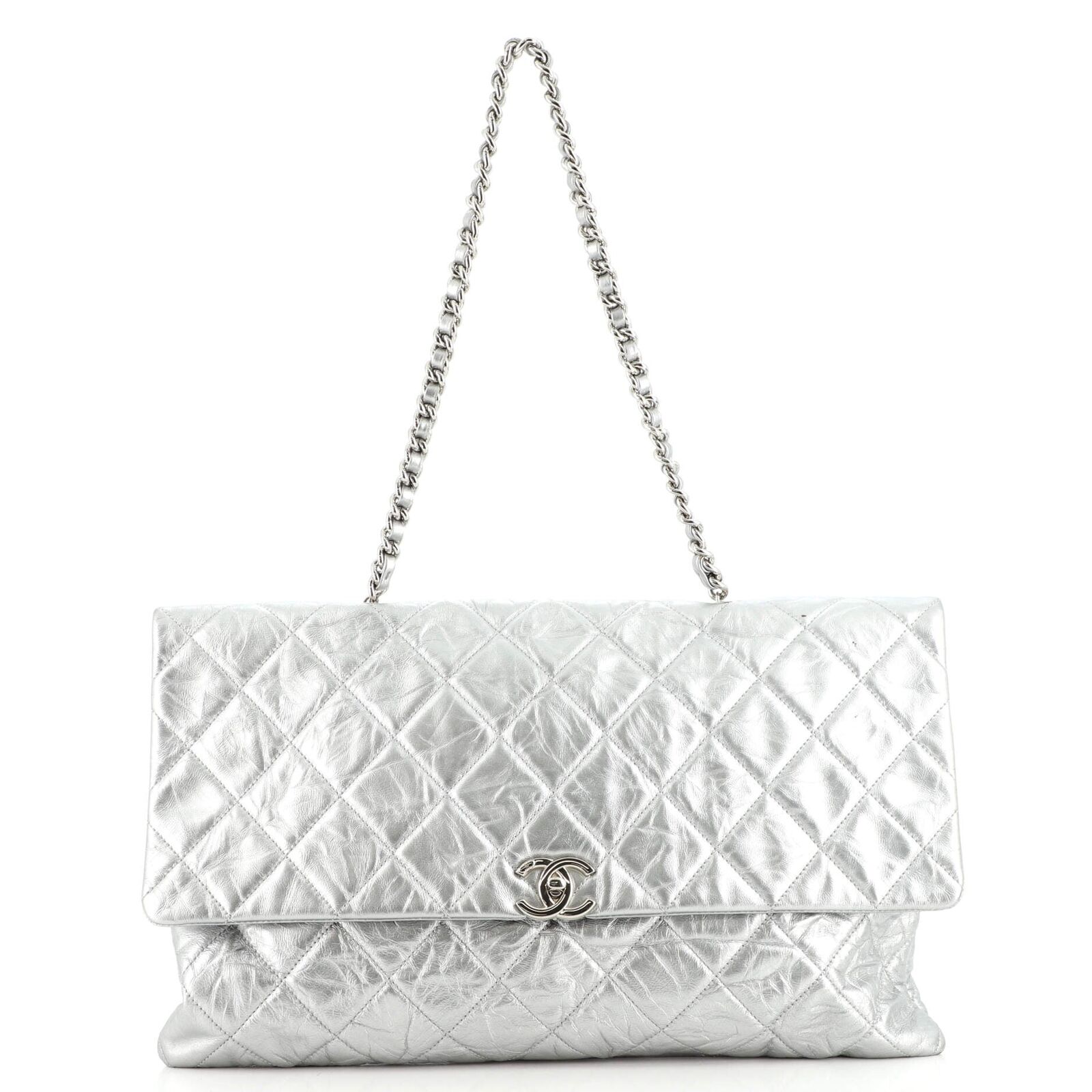 Chanel CRUMPLED QUILTED CALFSKIN Handbag