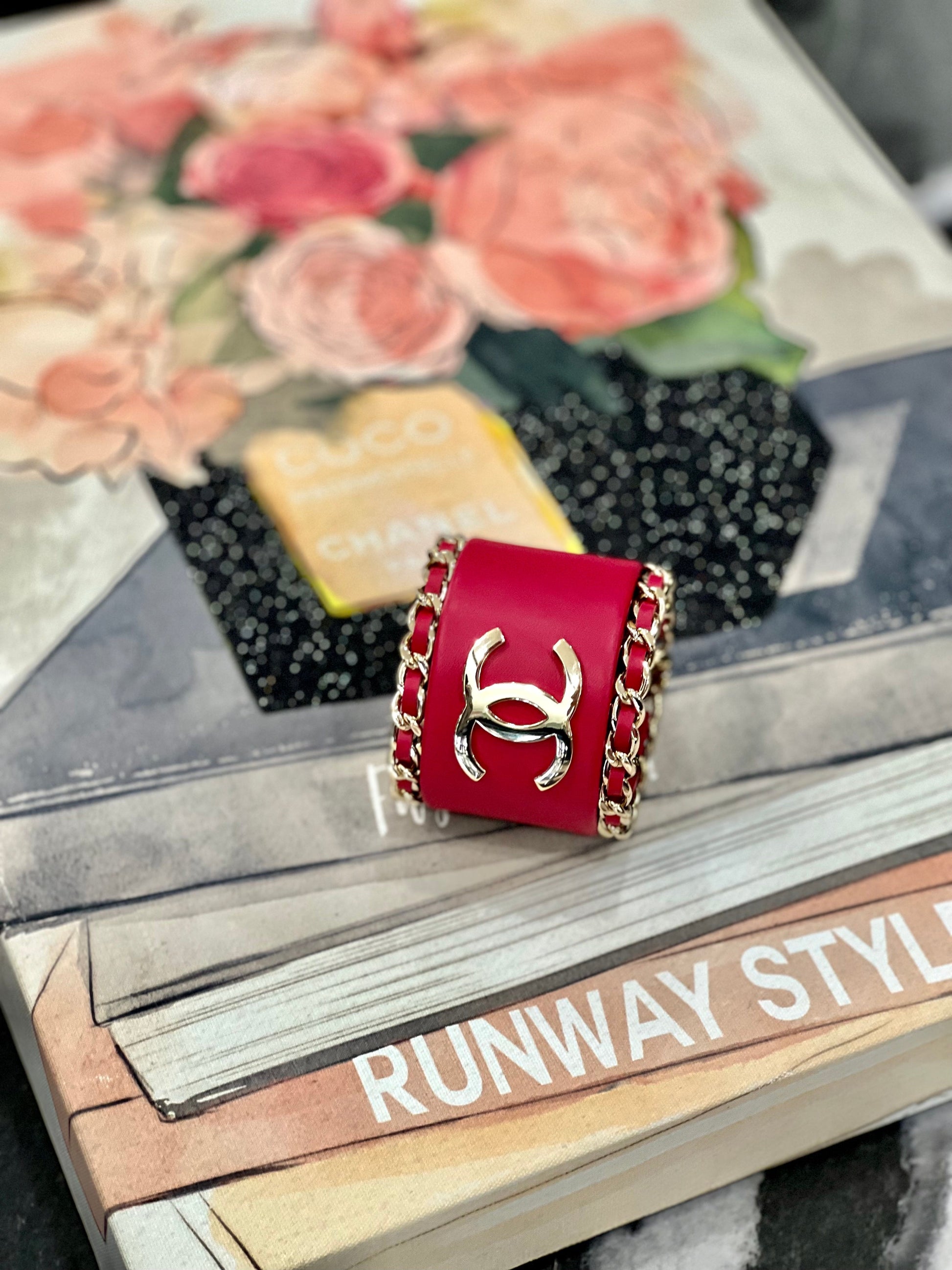 CHANEL CC RUNWAY COLLECTION CUFF BRACELET