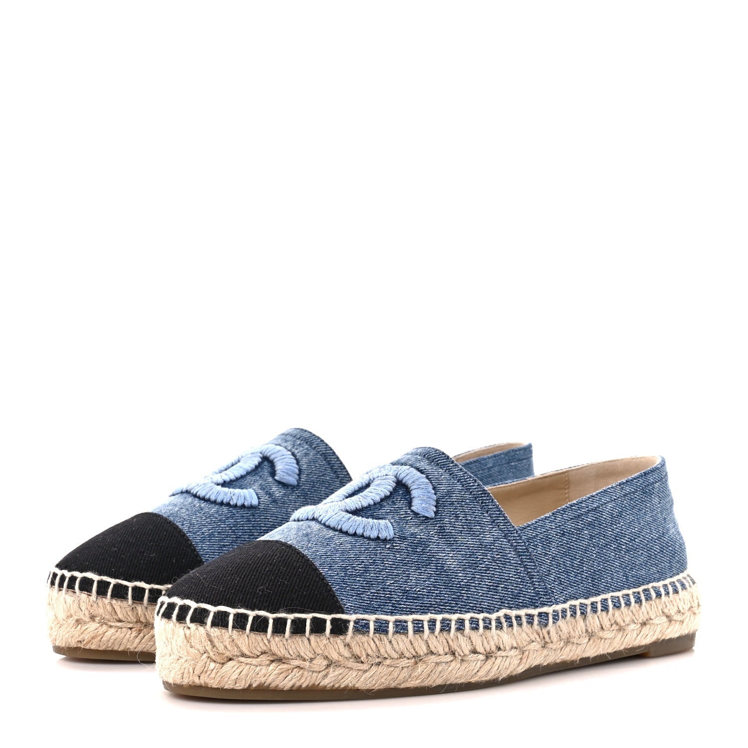 Chanel Cc Denim Espadrilles Bag