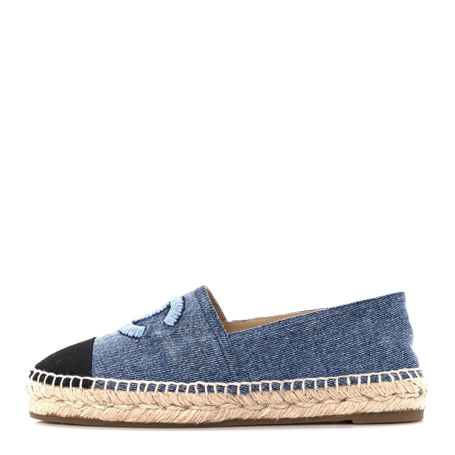 Chanel Cc Denim Espadrilles Bag